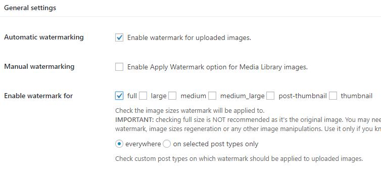 image watermark设置自动上传
