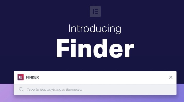 使用Elementor Finder快速切换编辑页面
